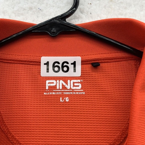Clemson Tigers Ping Polo Shirt Mens Large L Orange White Paw Golf NCAA Football - Picture 12 of 12